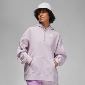 BNWT JORDAN Nike oversized Flight Fleece hoodie iced lilac size large